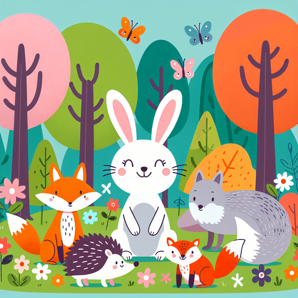 Cheerful Woodland Creatures Painting By Numbers Kit