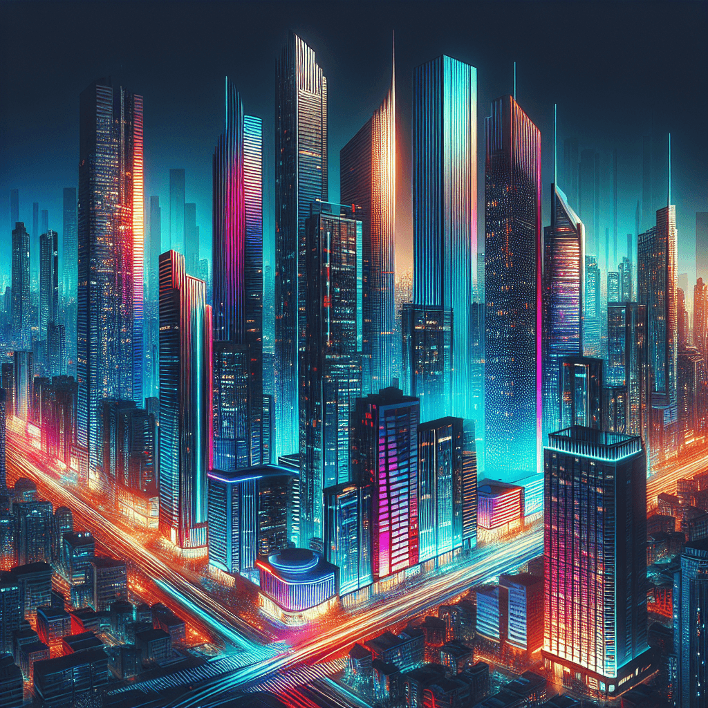 Elegant Urban Skyline Paint By Number