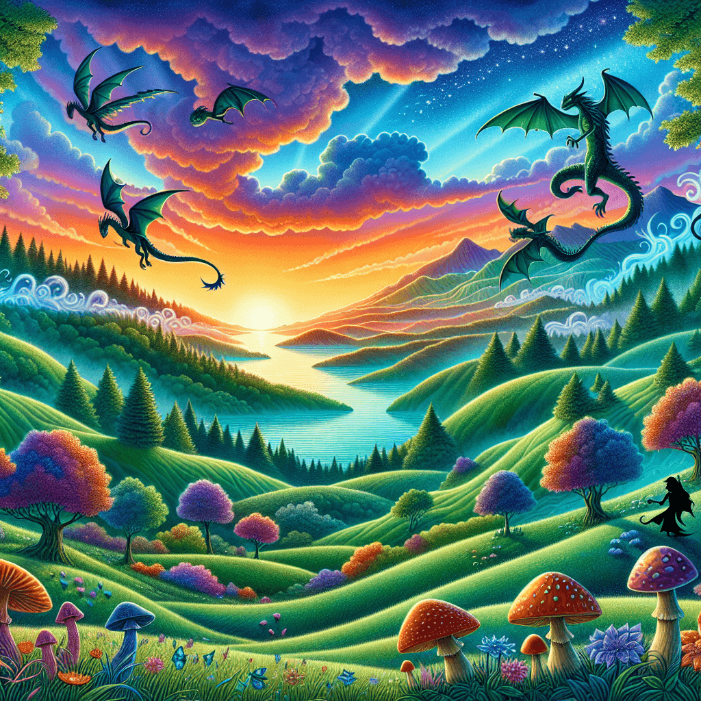 Mystical Fantasy Realm DIY Paint By Numbers