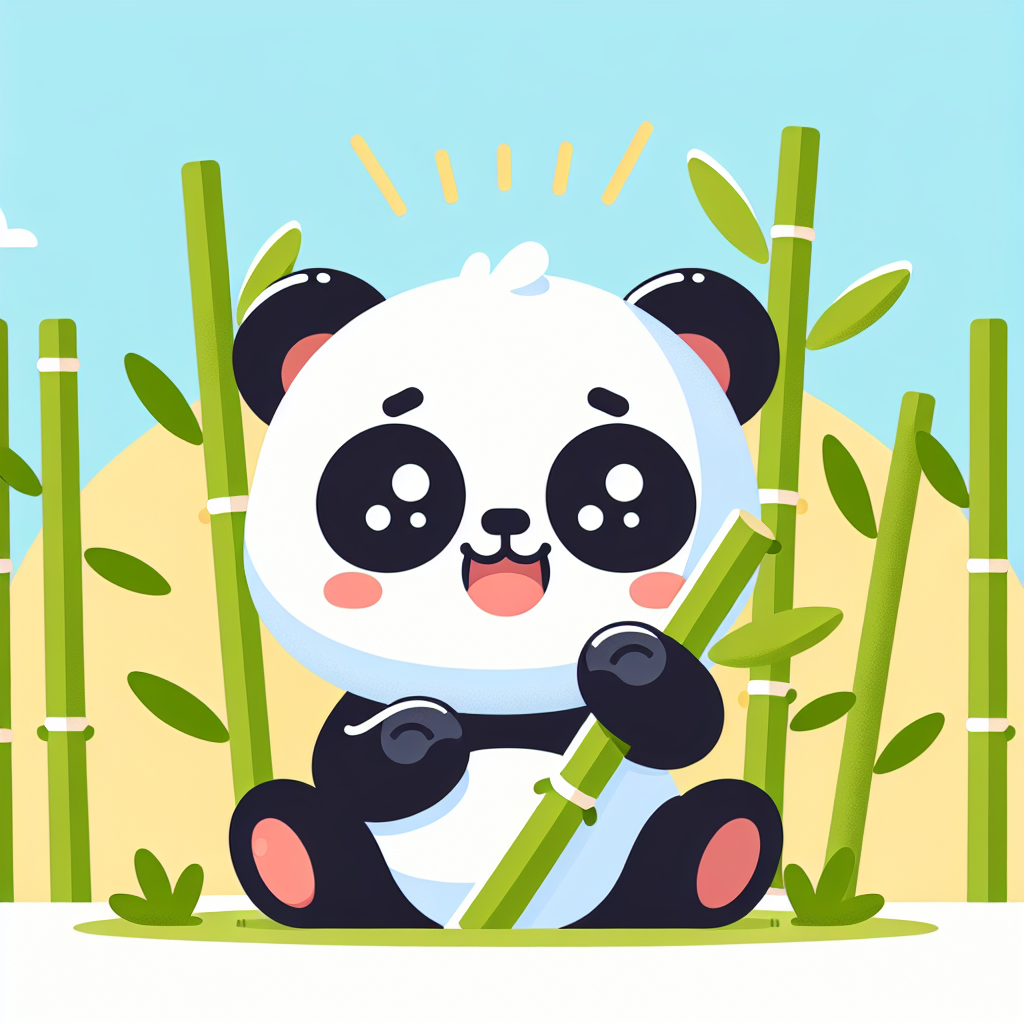 Playful Panda's Bamboo Grove Paint By Number