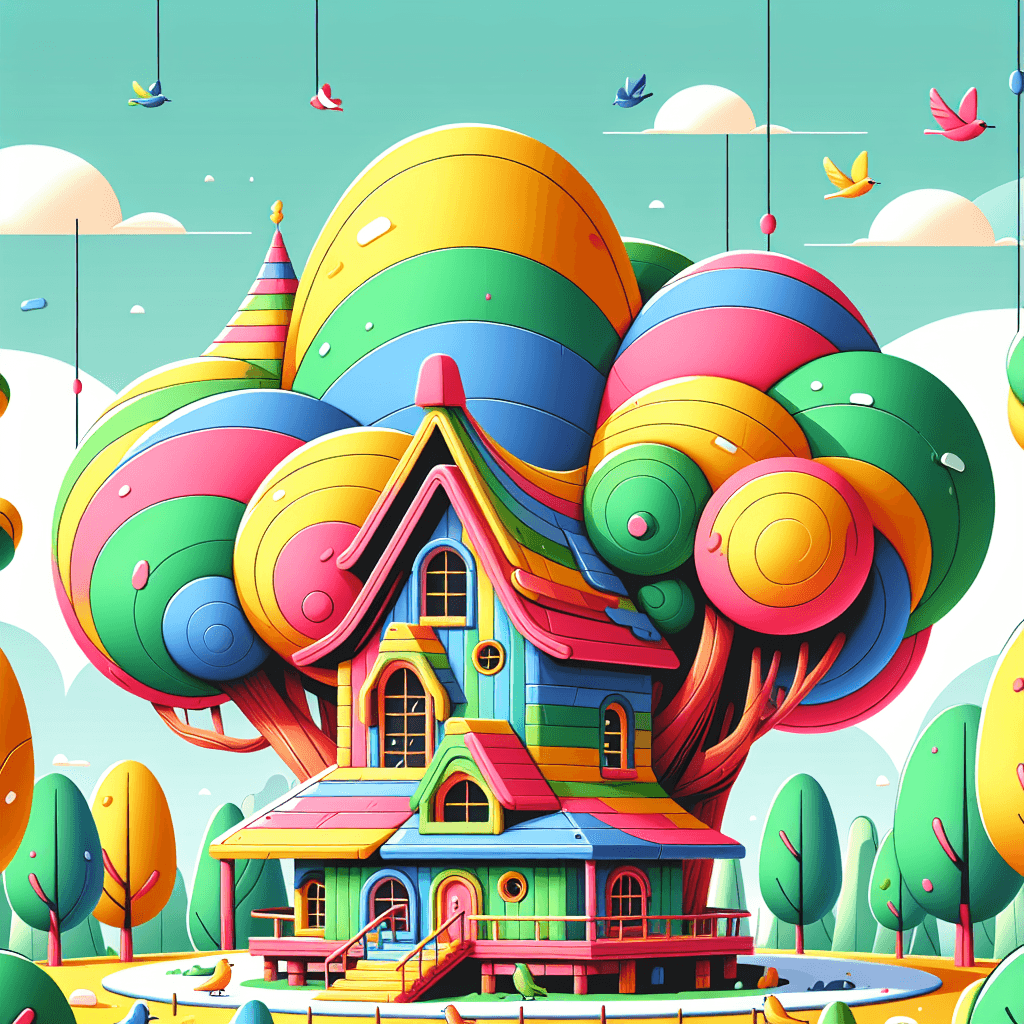 Charming Treetop House Paint By Color
