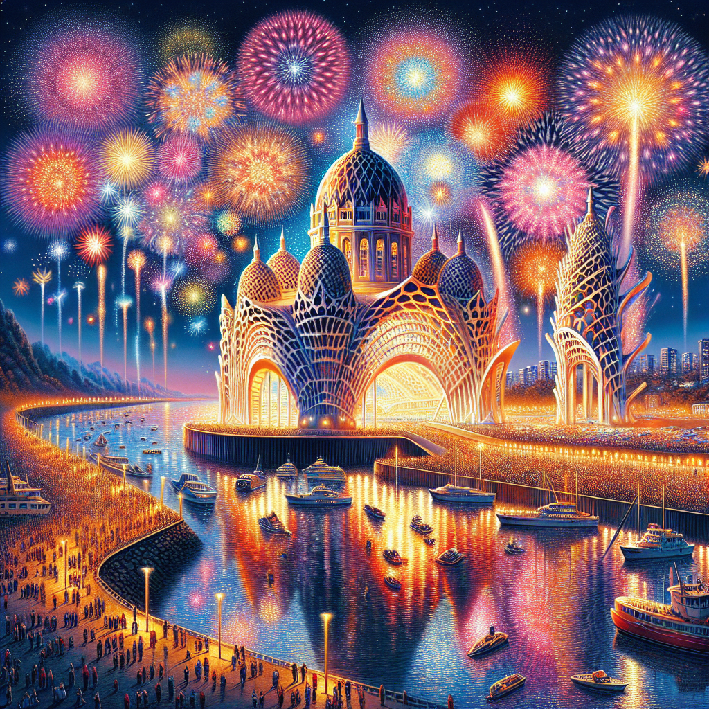 Sydney New Year’s Eve Fireworks - Australia Painting By Numbers Kit
