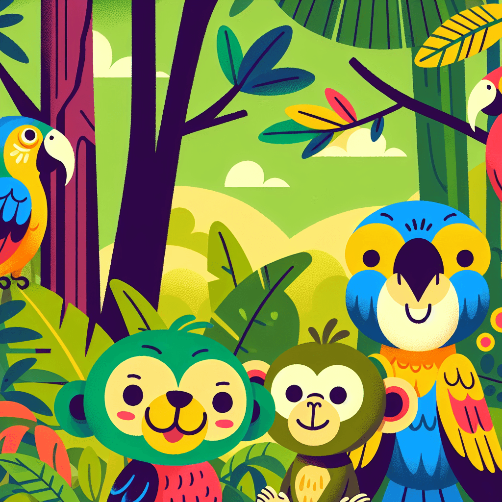 Tropical Rainforest Safari Paint By Color