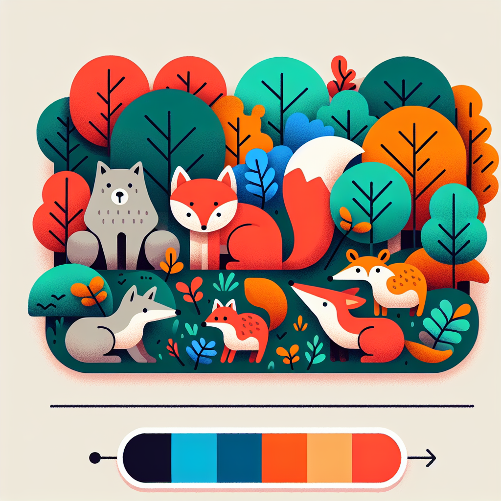 Funky Forest Critters Paint By Number