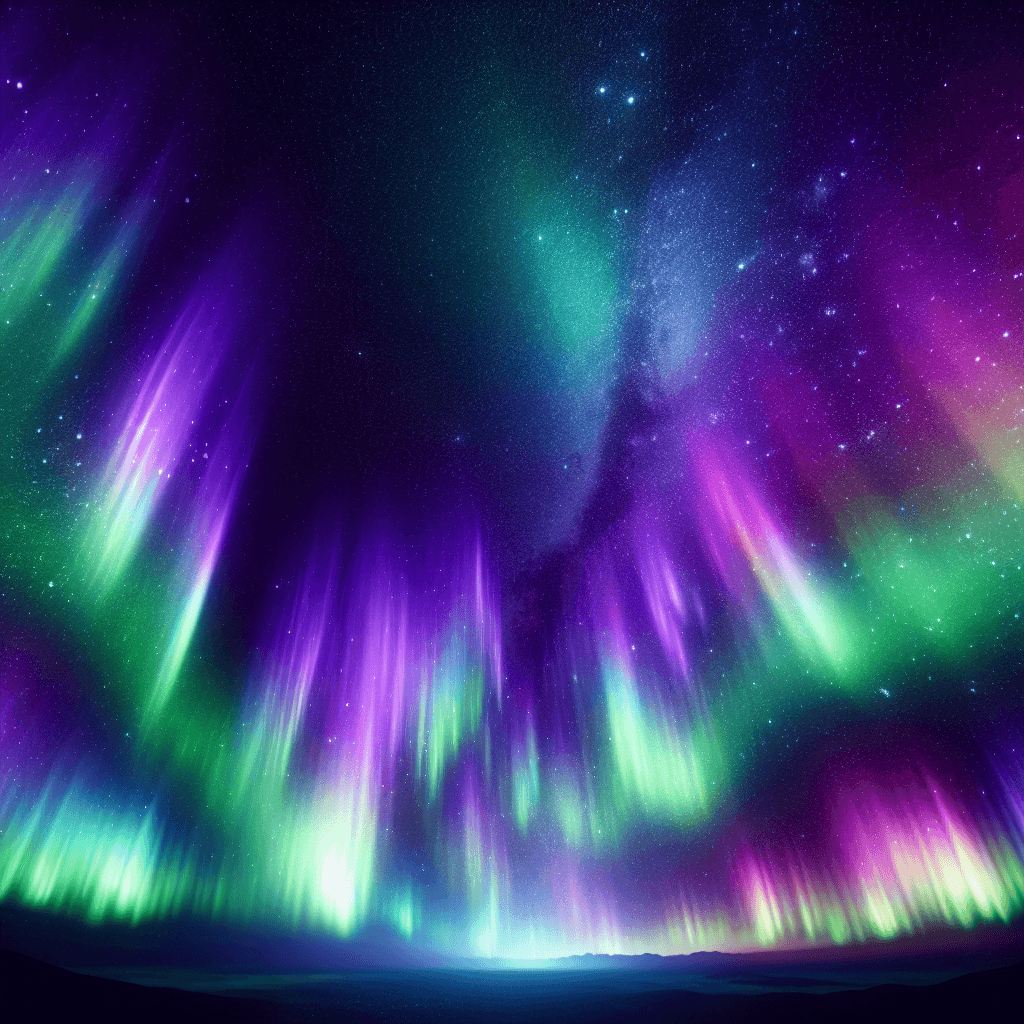 Northern Lights Extravaganza Paint By Color