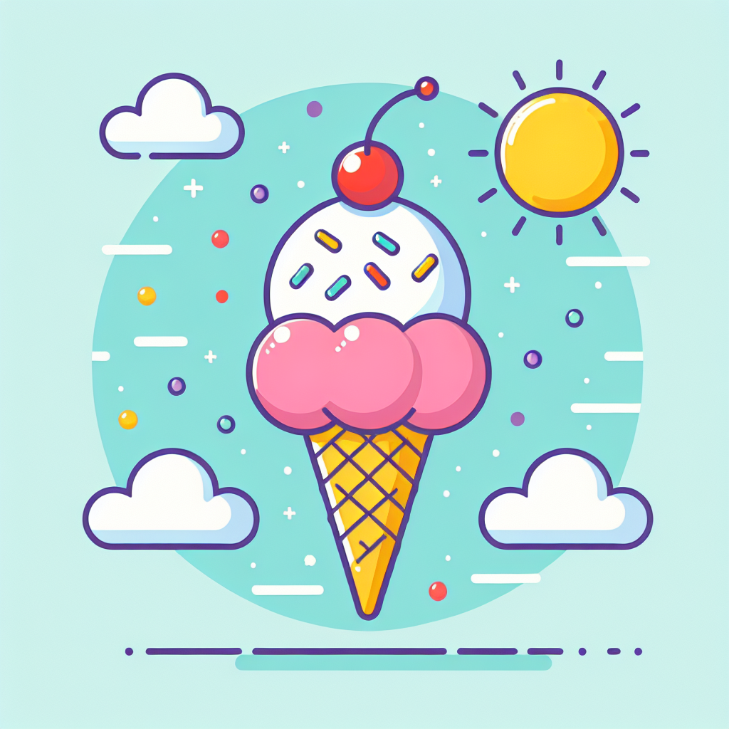 Sparkly Ice Cream Numbered Painting Kits
