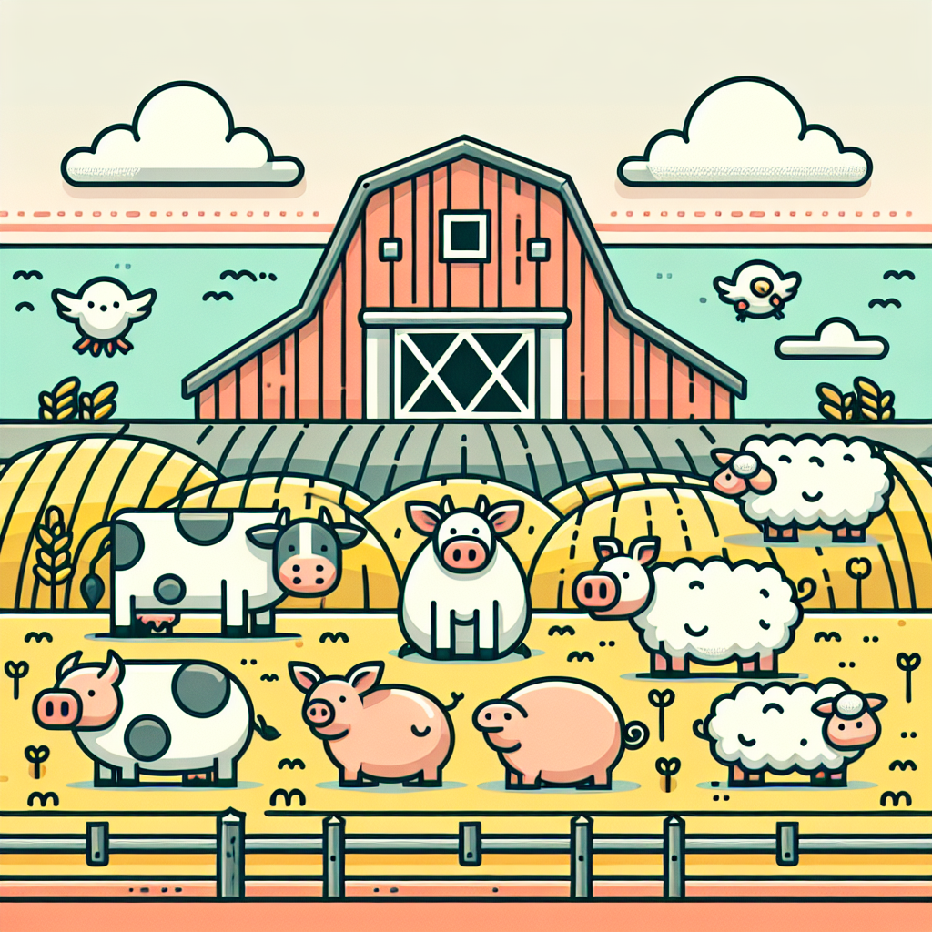Cozy Farmyard Scene Paint By Numbers Kits