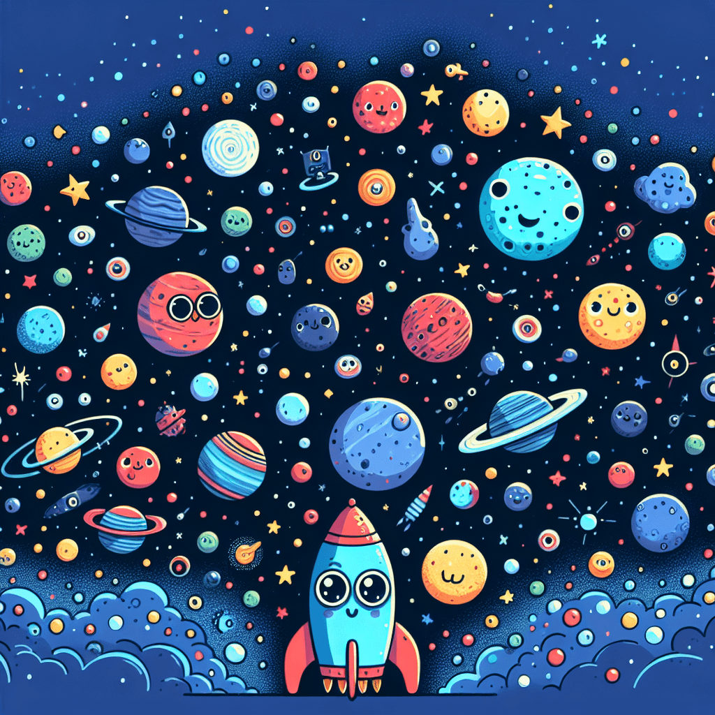 Colorful Galaxy Exploration Paint By Numbers Art