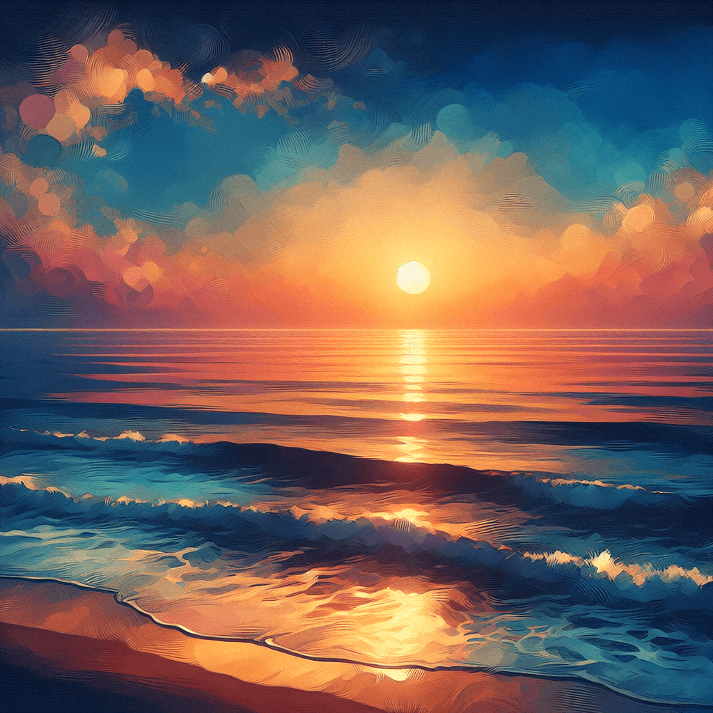 Coastal Sunrise Harmony Paint By Numbers Art