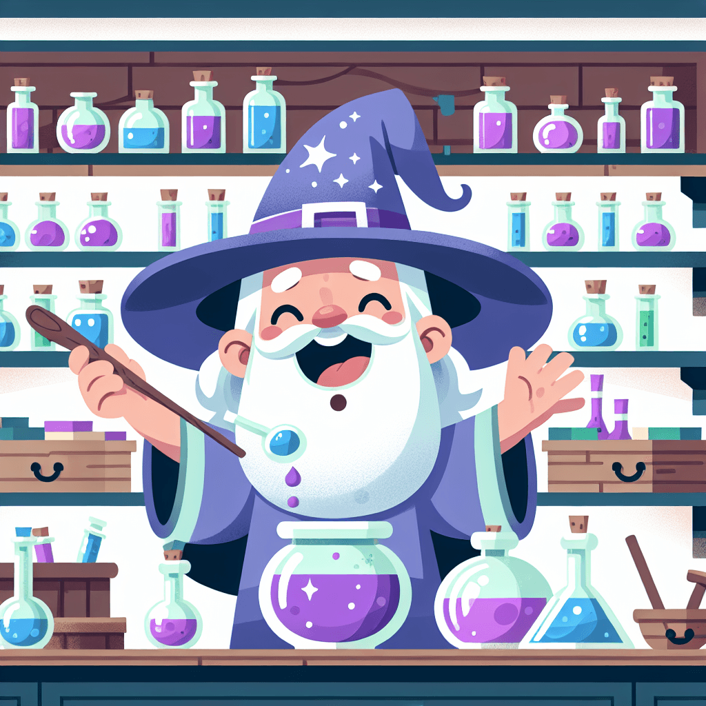 Magical Wizard's Workshop Paint By Number