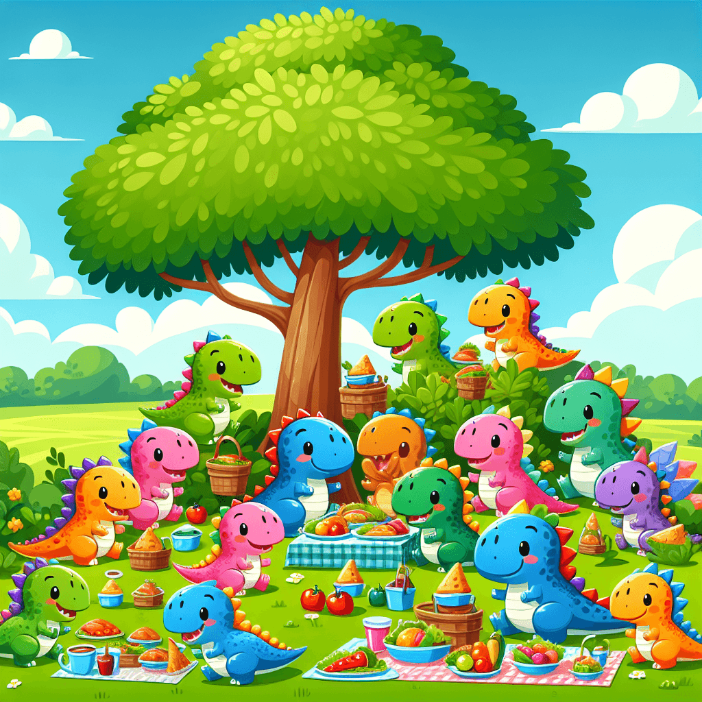 Happy Dinosaurs Picnic Paint By Numbers Kits