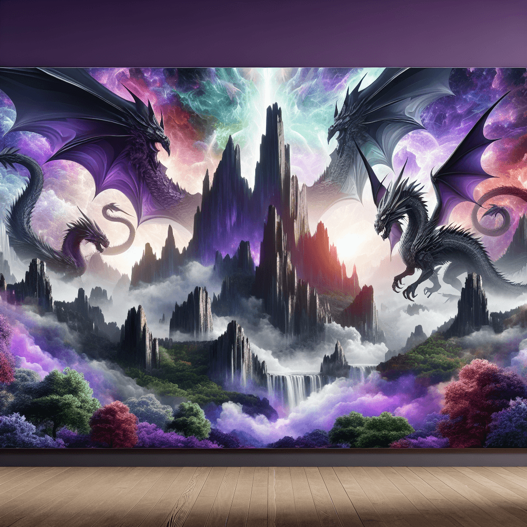 Dragon Mystical Realm Numbered Painting Kits