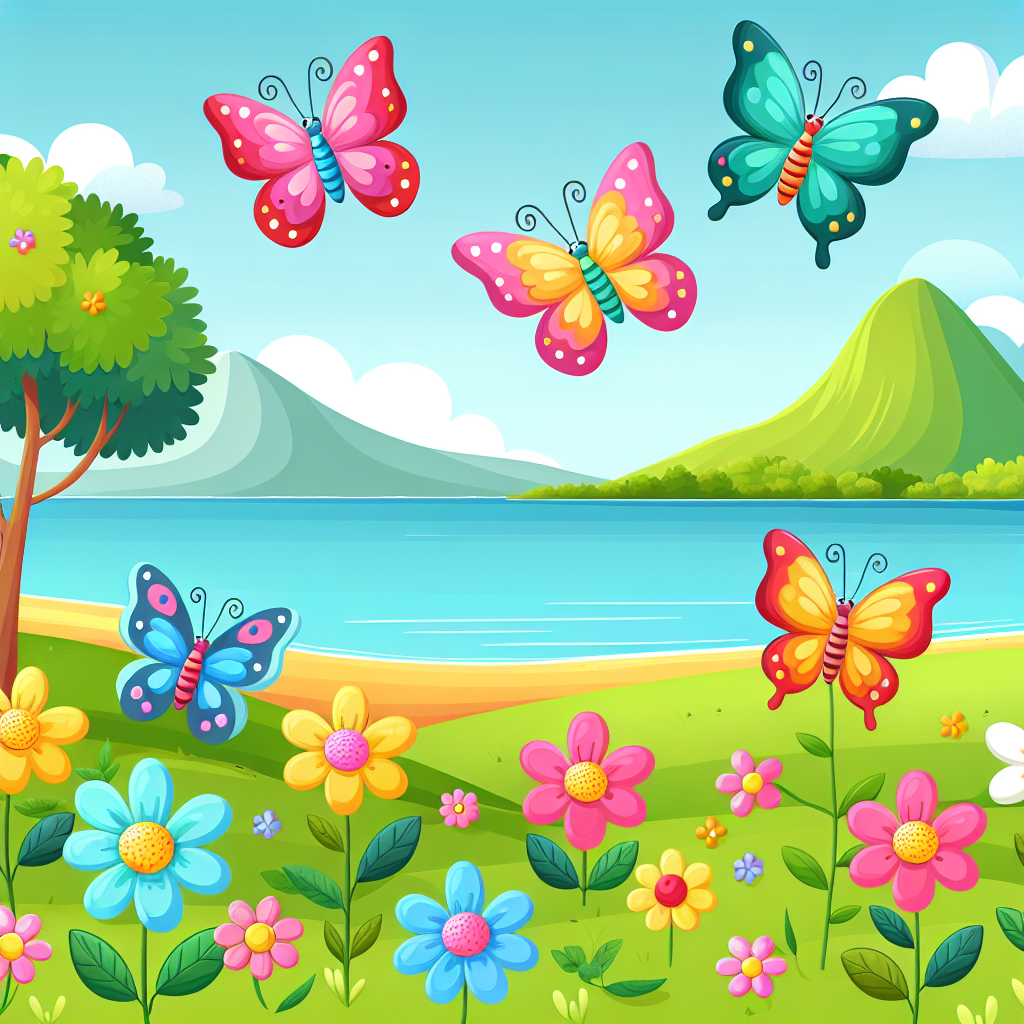 Blissful Butterfly Bay Paint By Number