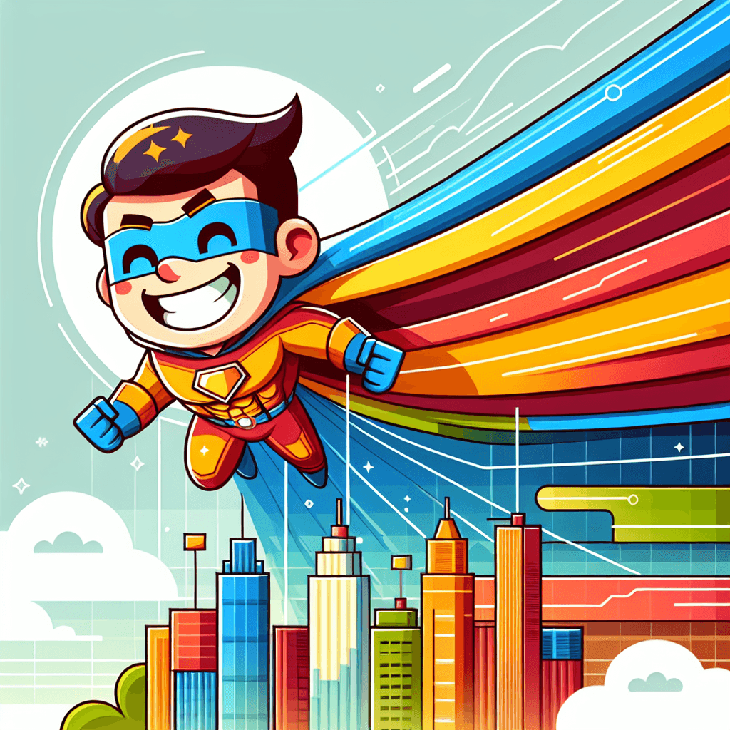 Dashing Superhero Paint By Numbers
