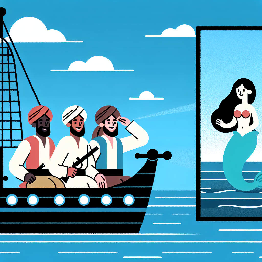 Pirates And Mermaids Treasure Hunt Paint By Numbers Art