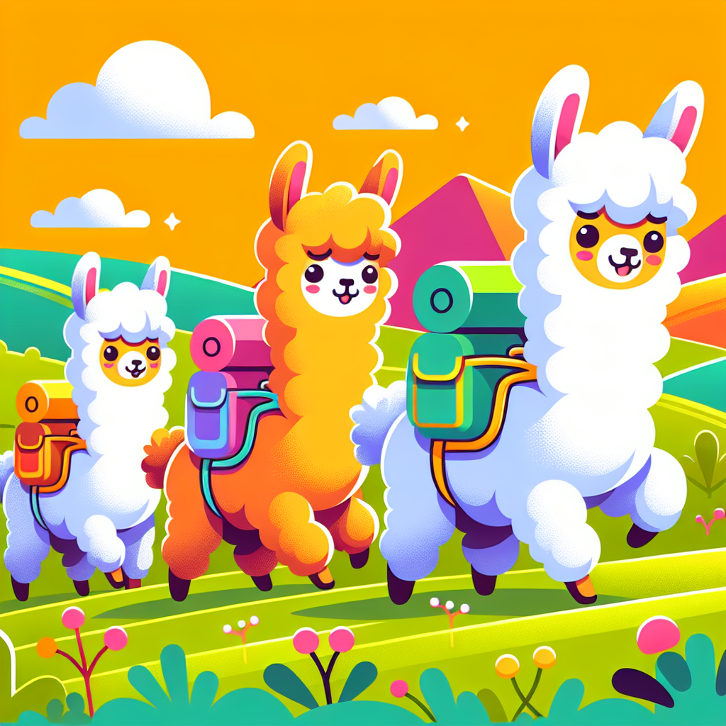 Adventure Alpaca Escapade Paint By Color