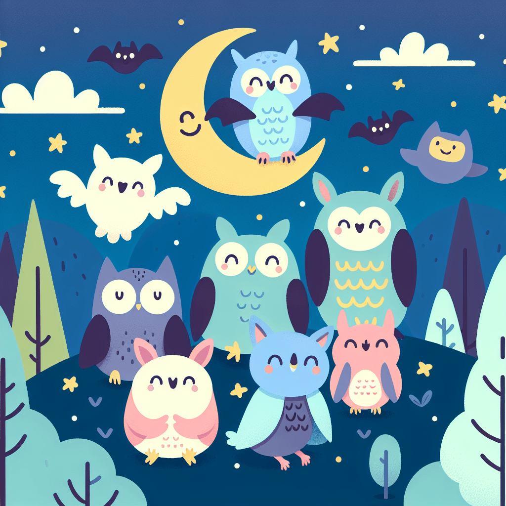 Starry Night Creatures Paint By Numbers Art