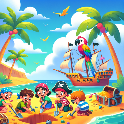 Pirate Island Treasure Quest Paint By Numbers Kits