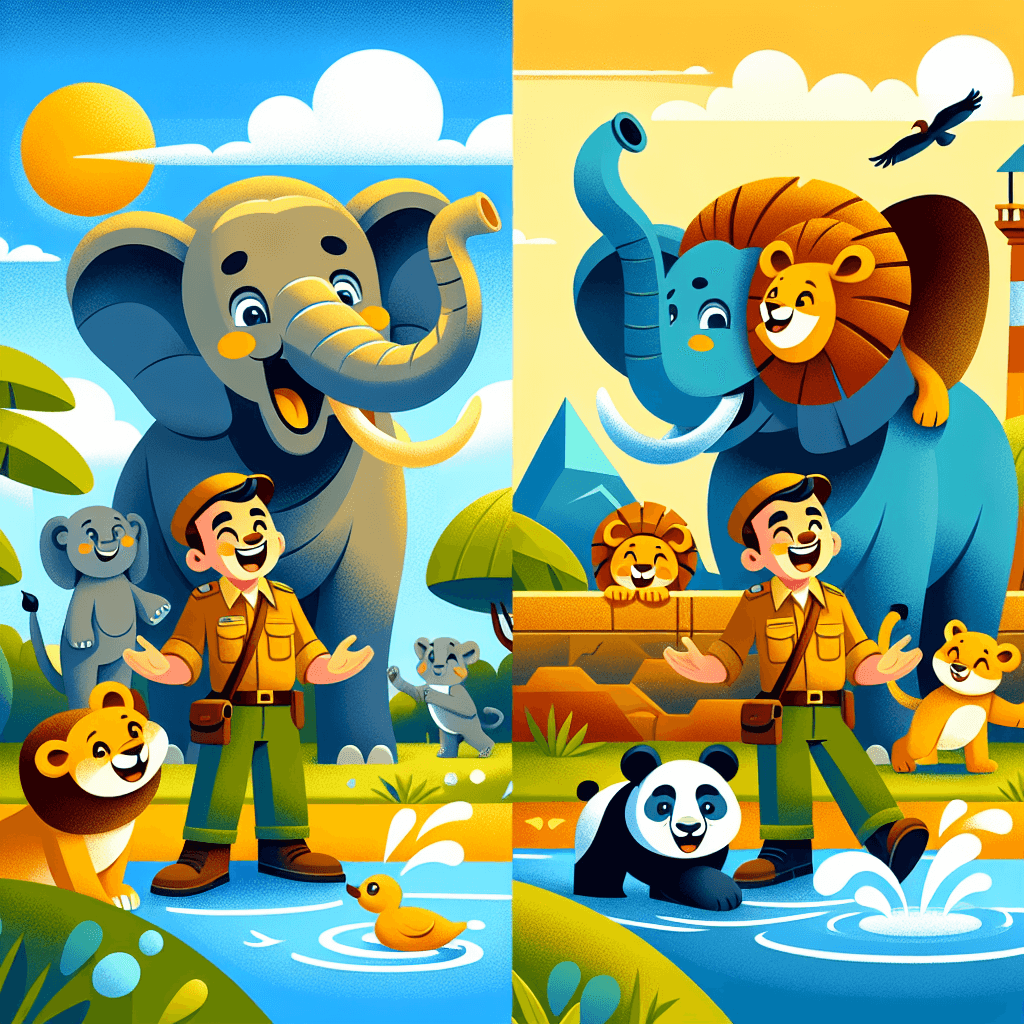 Cheerful Zoo Day Paint By Color