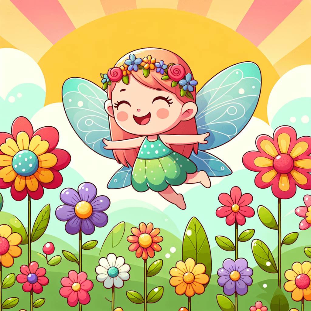 Sweet Flower Fairy Numbered Painting Kits