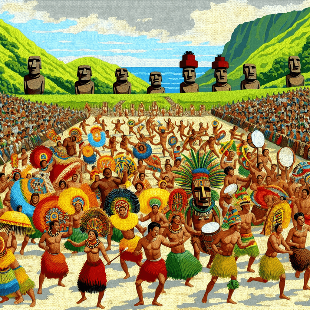 Rapa Nui Tapati Festival - Chile Painting By Numbers Kit