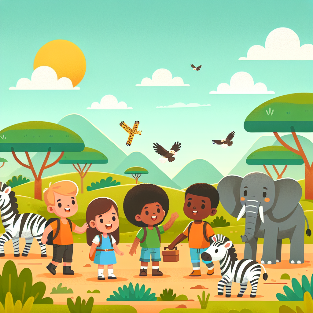 Sunny Safari Park Number Painting