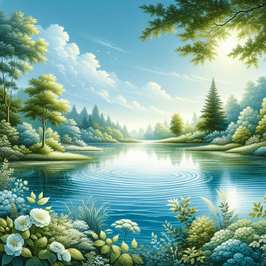 Quiet Lakeside Reflections DIY Paint By Numbers