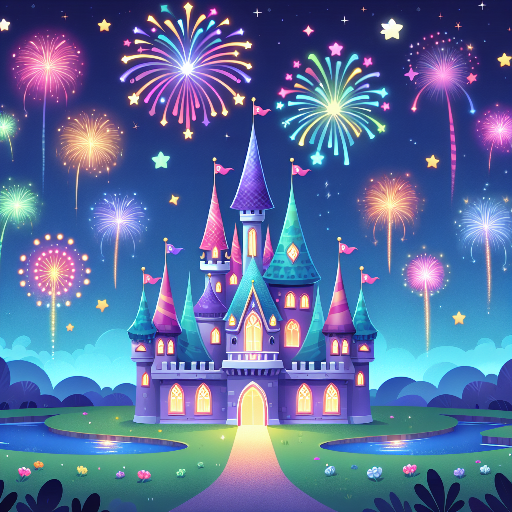 Fantasy Fireworks Paint By Numbers Art