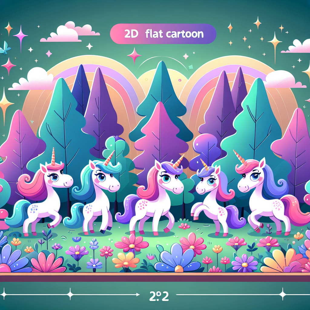 Magical Unicorns In The Enchanted Forest Paint By Numbers Art