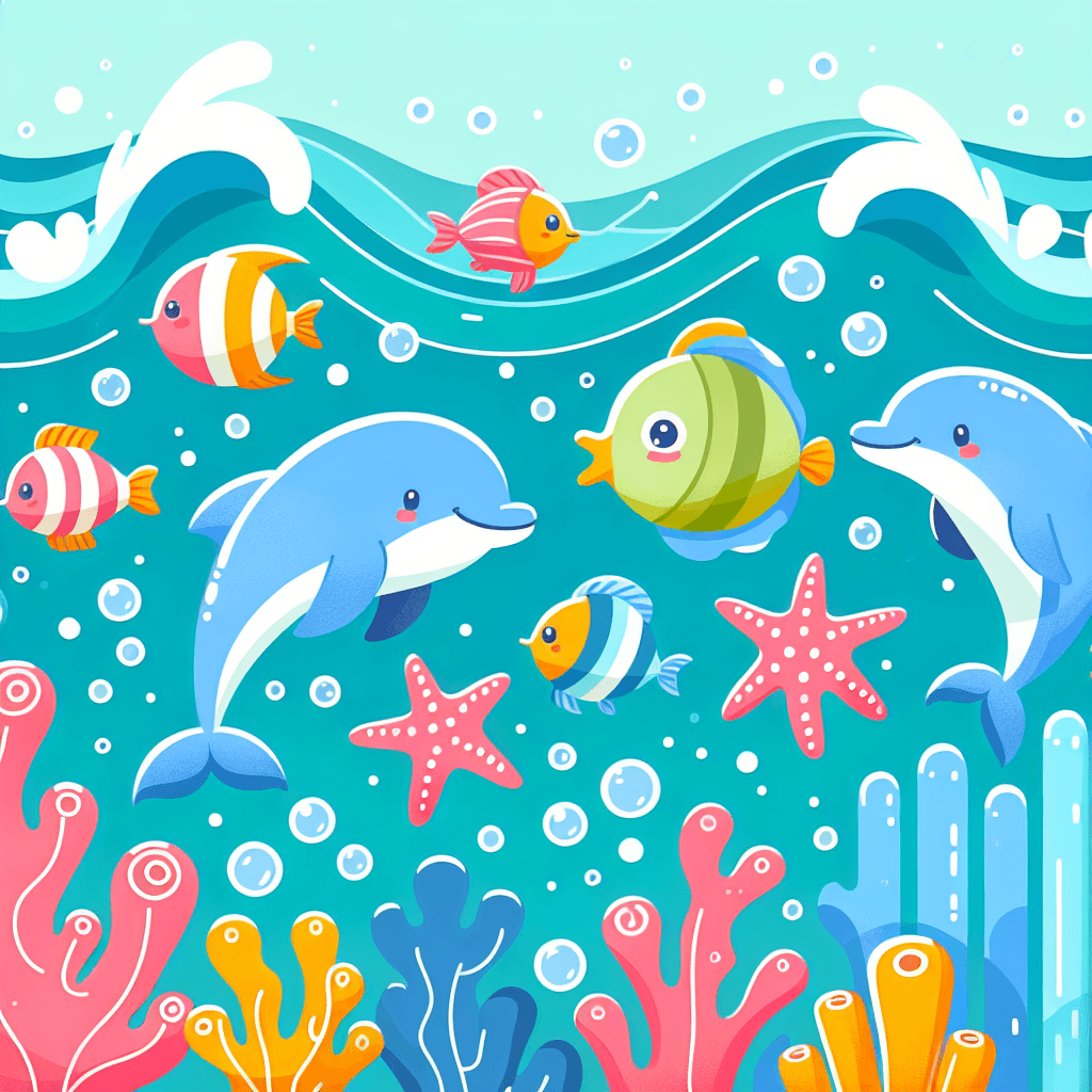 Whimsical Ocean Party DIY Paint By Numbers