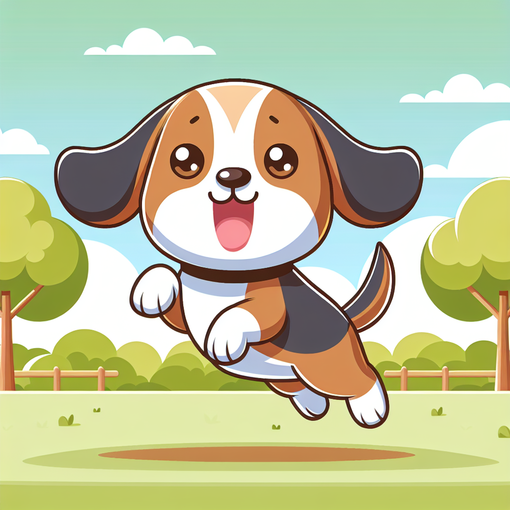 Bouncy Beagle Paint By Numbers Art