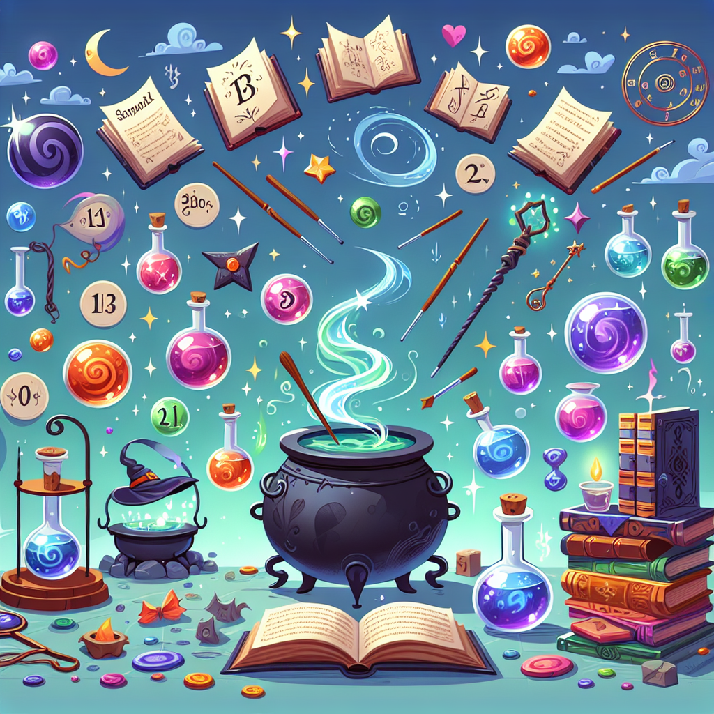 Whirling Wizard School Painting Number Kit