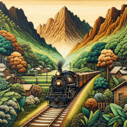 Timeless Vintage Train Number Painting