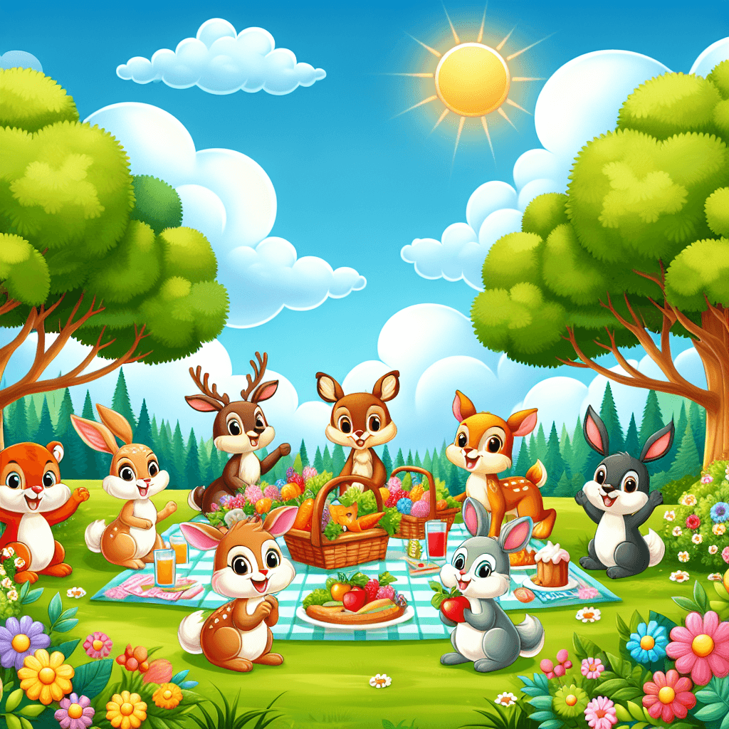 Happy Woodland Picnic Paint By Numbers Kits