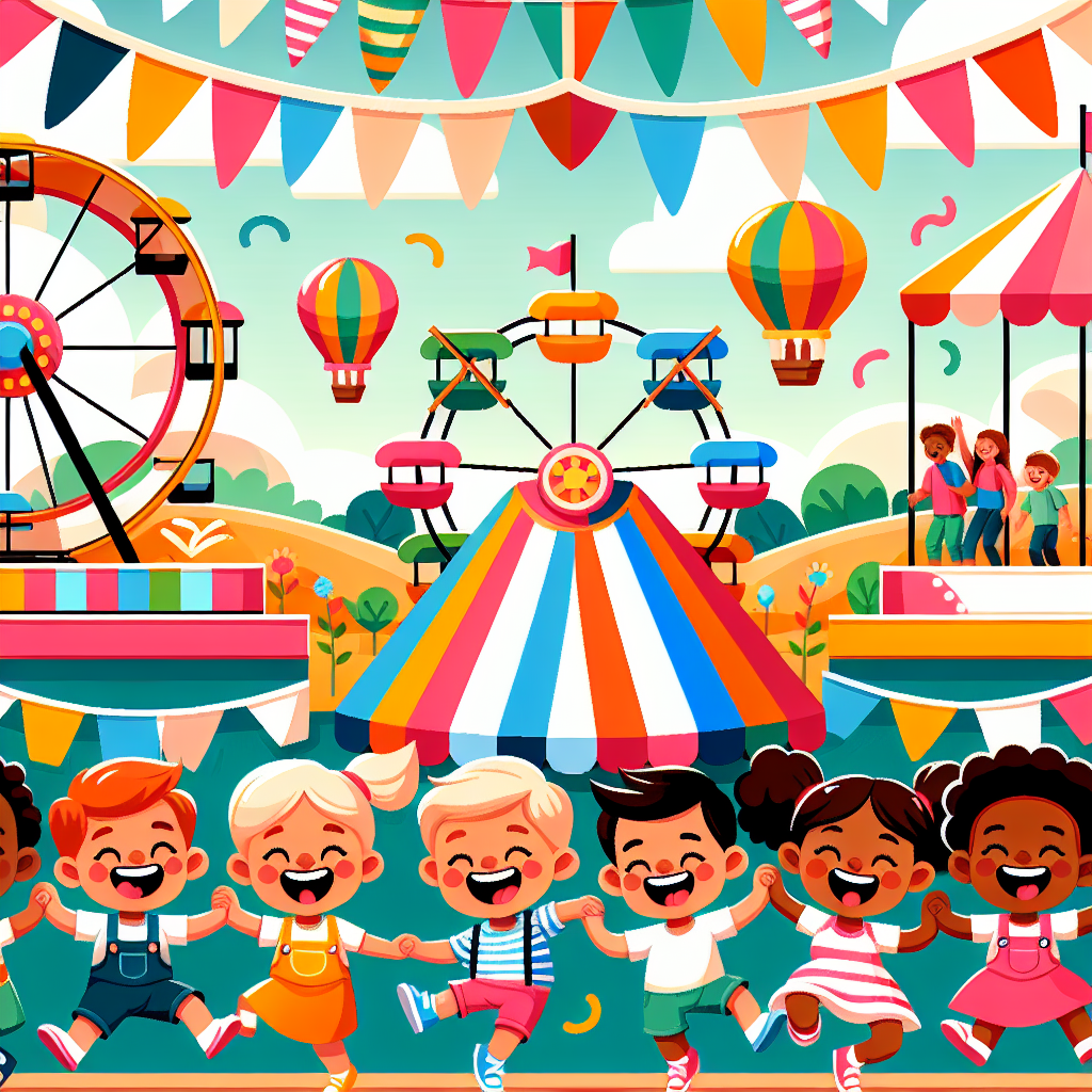 Charming Children's Carnival Paint By Numbers