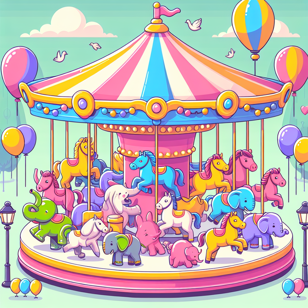 Colorful Carousel Fun Painting By Numbers Kit