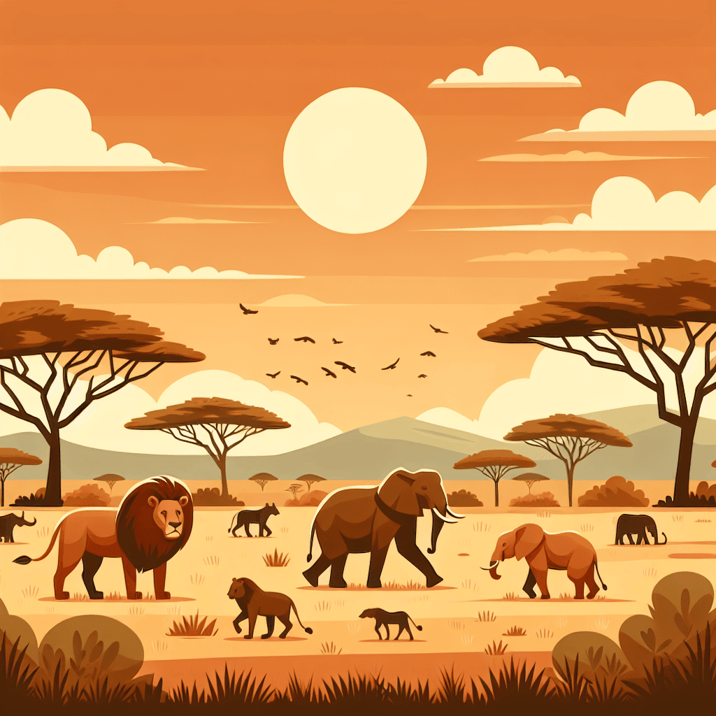 Savanna Safari Adventure Painting By Numbers Kit