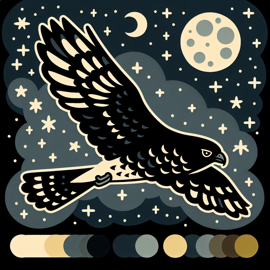 Nimble Nighthawk Paint By Numbers Art