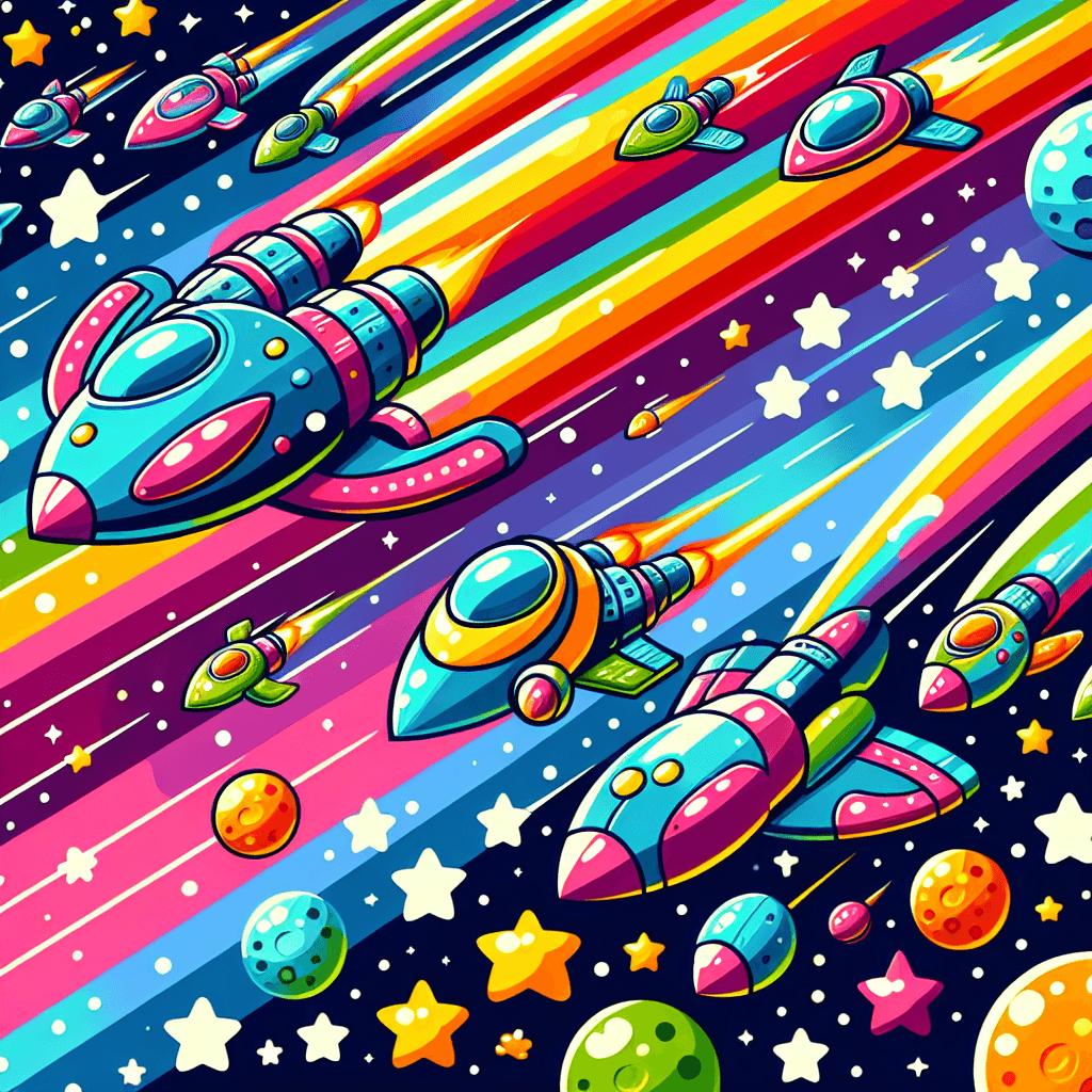 Cool Space Racers DIY Paint By Numbers
