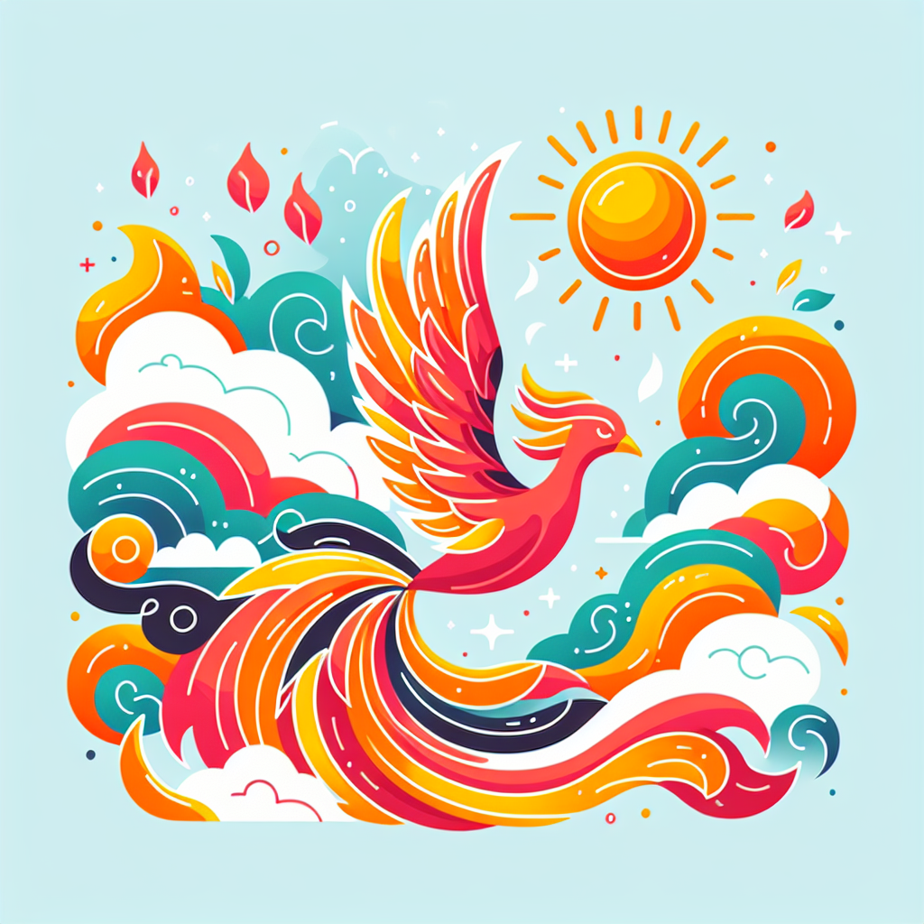 Fiery Phoenix Fantasy Paint By Numbers