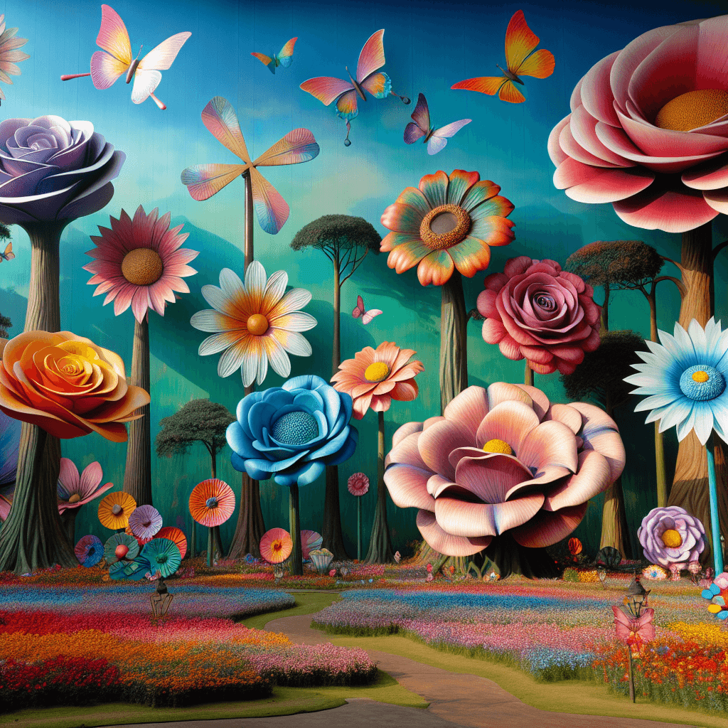 Fantasy Flower Garden Paint By Numbers Kits