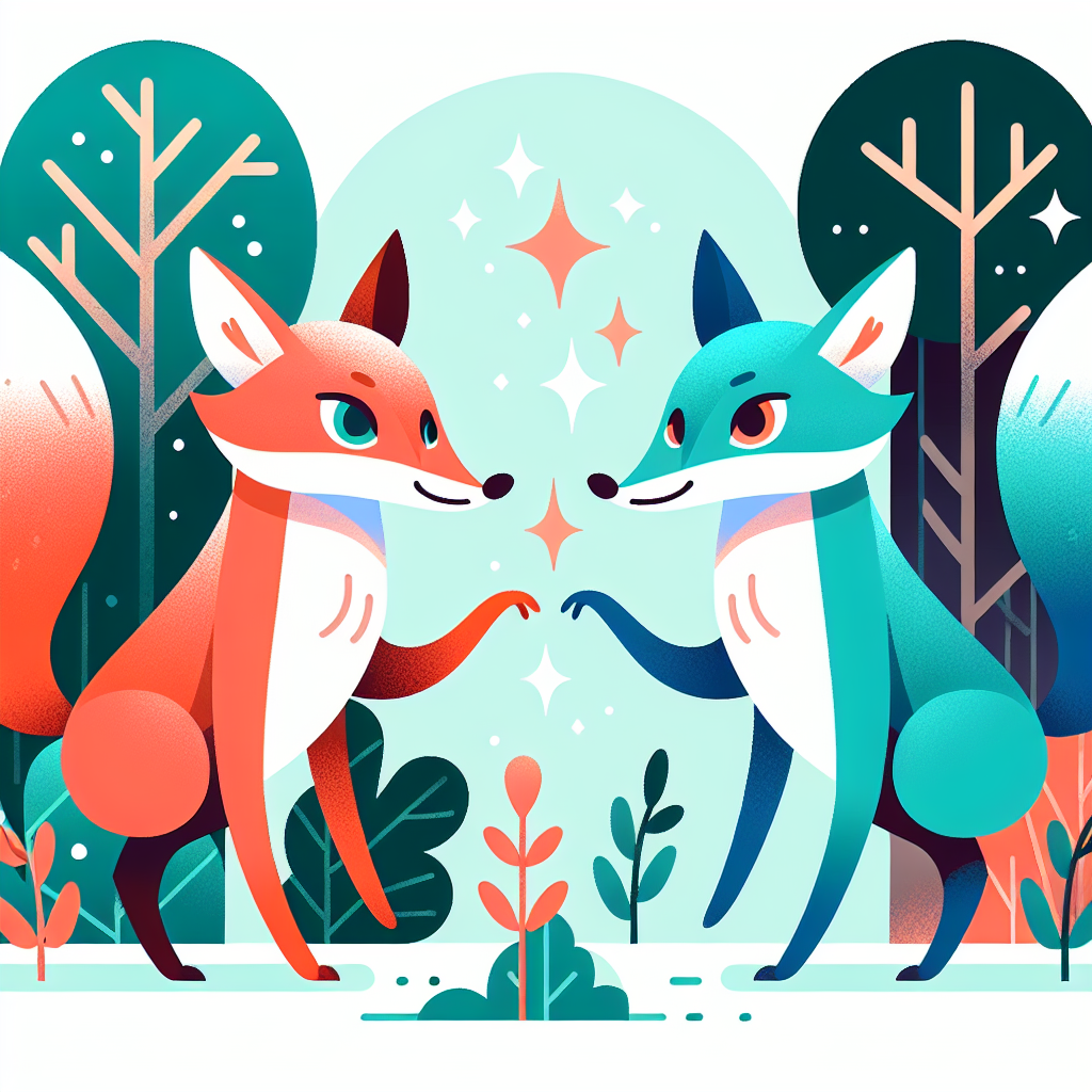 Mystical Forest Foxes Painting Number Kit