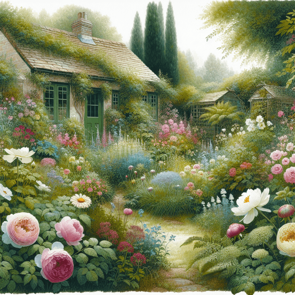 Peaceful Cottage Garden Paint By Numbers Kits