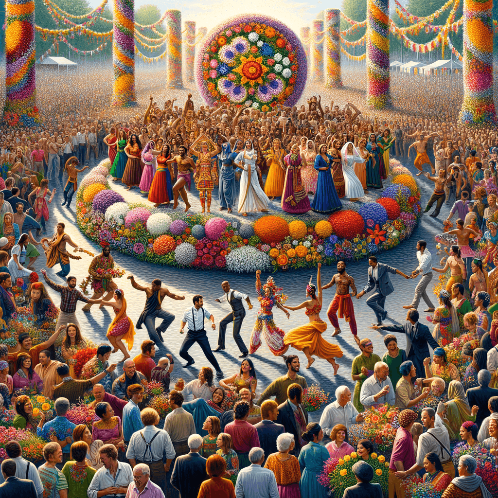 Flower Festival Painting By Numbers Kit