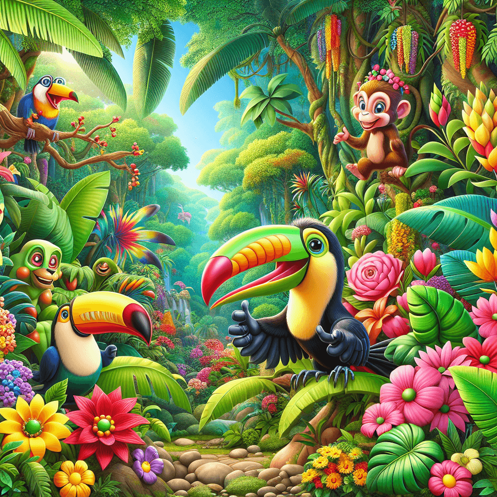 Blissful Rainforest Escape DIY Paint By Numbers