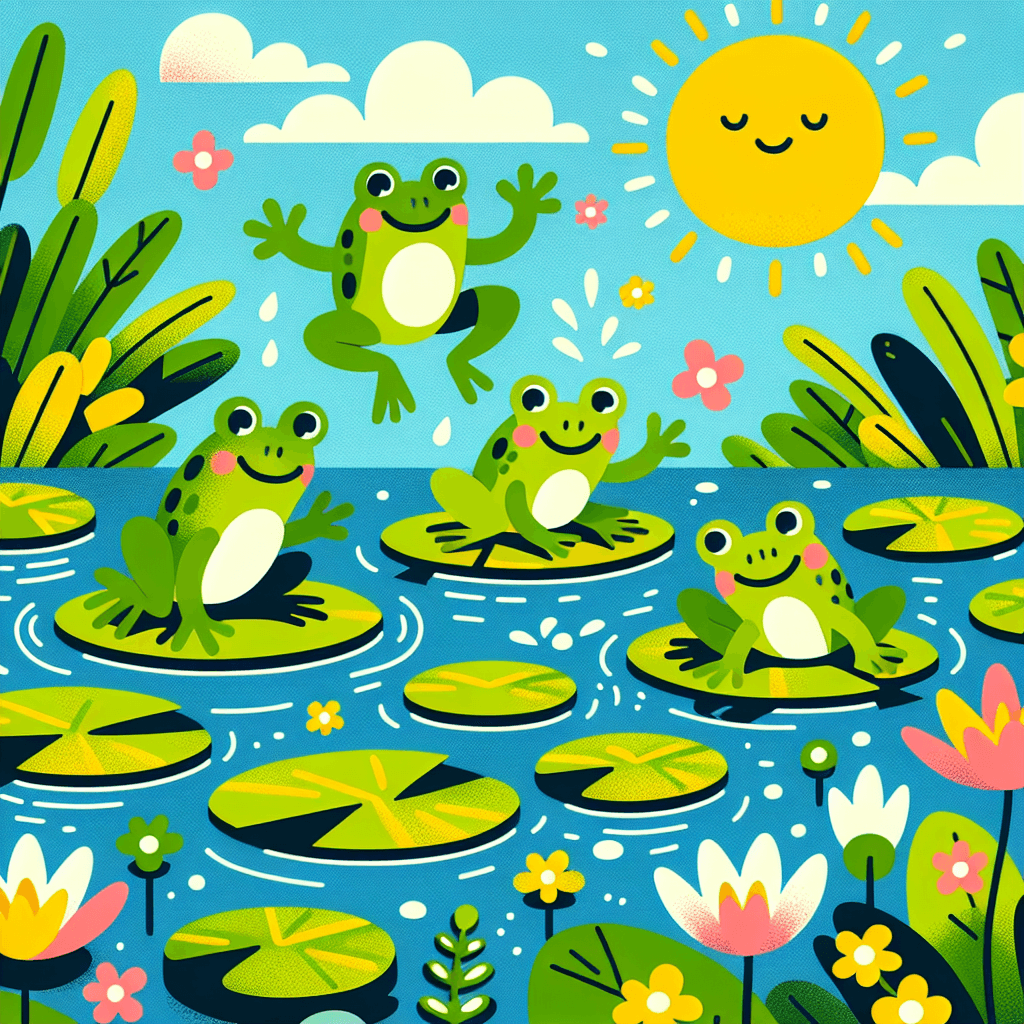 Hoppy Frogs Painting By Numbers Kit