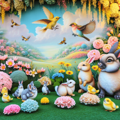 Charming Little Garden Friends Numbered Painting Kits