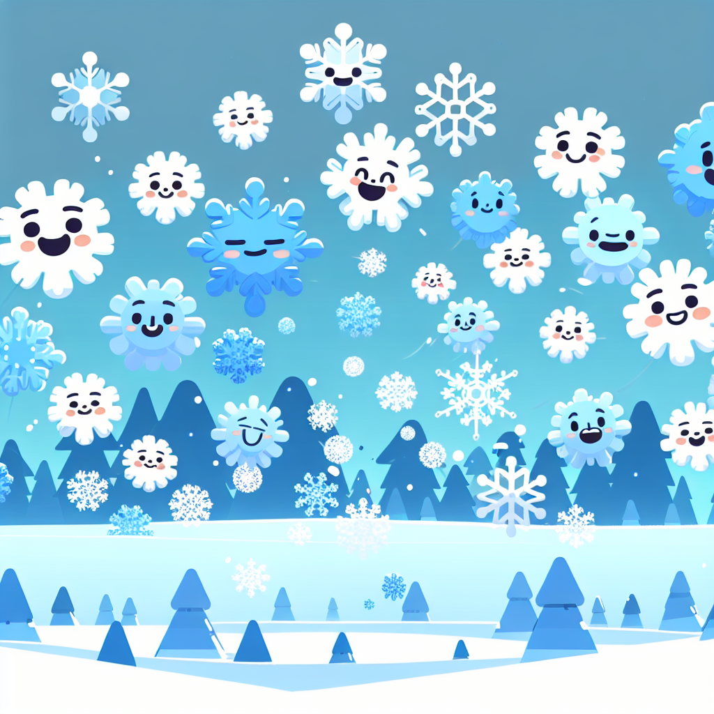 Dancing Snowflakes Numbered Painting Kits