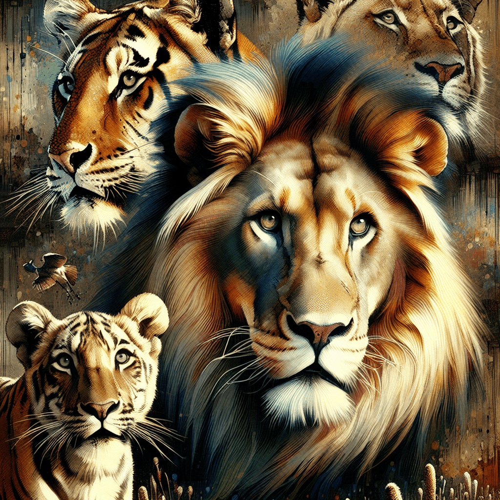 Dynamic Wildlife Portraits Painting Number Kit