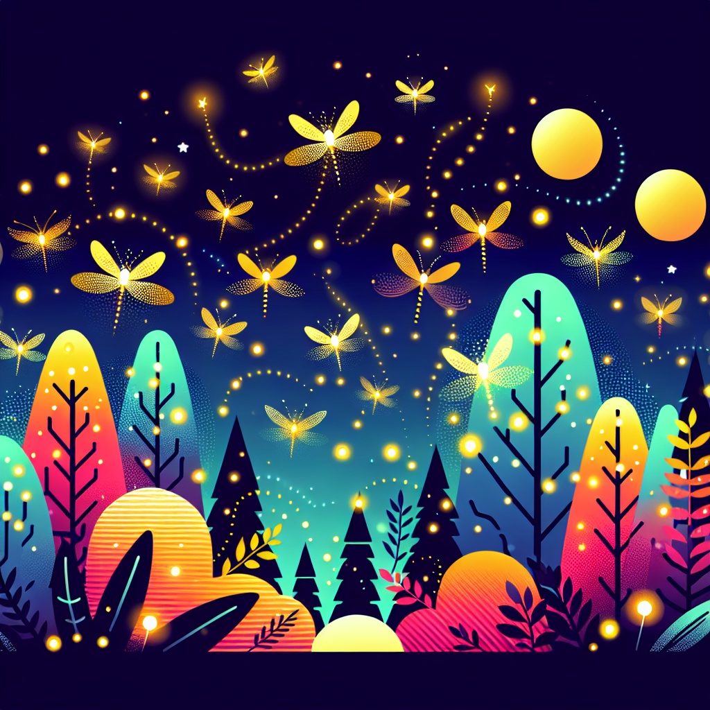 Firefly Festival In The Enchanted Forest Paint By Numbers Art
